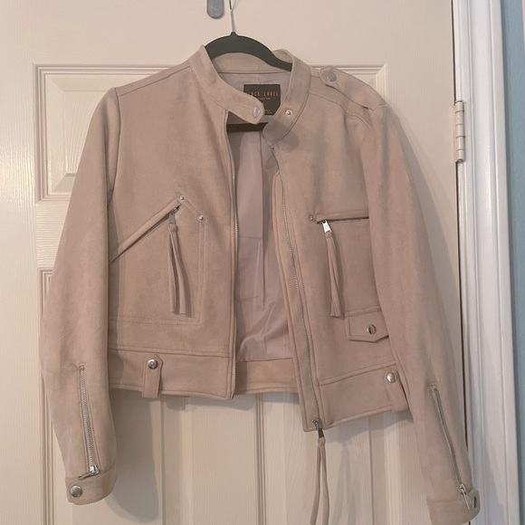 Black Label faux suede Jacket - Picture 1 of 4